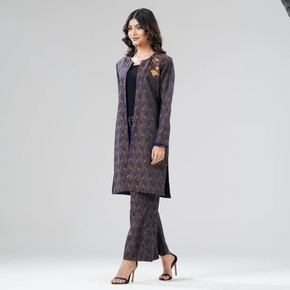 Womens Navy Two Piece Set